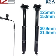 EXA Form Dropper Seatpost Bike MTB Mountain Bike 30.9 31.6 125mm 150mm Travel Kindshock Adjustable S