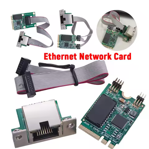 M.2 Gigabit Ethernet Network Card 2.5G/1000/100Mbps M2 RJ45 PCIE Bus Network Card RTL8125BG Chip Min