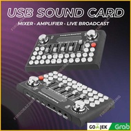 WOOPOWER MIXER USB SOUND CARD AMPLIFIER LIVE BROADCAST RECORDING - F8 - SM SOUND
