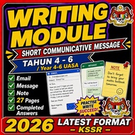 [CHEAPEST IN SHOPEE] Writing Module Short Communicative Message Tahun 4-6 UASA 2026 Email Note 27 Pa