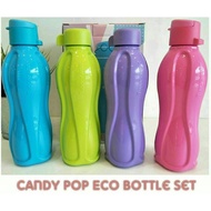 Tupperware Candy Pop Eco Bottle 500ml X1 Eco bottle flip top screw cap botol air water tumbler botol budak kecil barbie