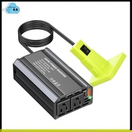 For  Li-Ion Battery Power Station Generator 300W Car Power Inverter Outdoor Type-C PD65W USB A 18W