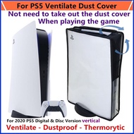 Transparent Dust Cover for PS5/PS5 Slim DE/UHD Gaming Console, PS5 Slim Dust Cover, PS5 Dust Cover