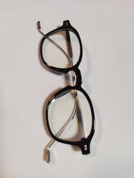 長方黑色橢圓眼鏡非gentle monster  moscot 非 owndays style 復古 文青 平光鏡 藍光鏡 眼鏡 眼鏡框 眼鏡架 男性 女性 中性 不規則 no brand  無品牌