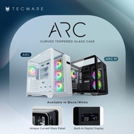 TECWARE Arc M/Arc - Curved TG PC Case With CPU & GPU Temperature Display