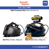 Russell Taylors Optisense Steam Generator Non Stick Steam Iron 1.5L SG1 PRO 7.5 Bar SG2 PRO 8.0 Bar