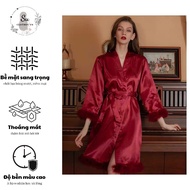 HIGH QUALITY SLEEPING Gown. SILK Gown, NIGHT Gown WITH SOFT FUR. DRESS Gown