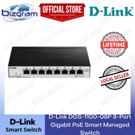D-Link DGS-1100-08P 8-Port Gigabit PoE Smart Managed Switch