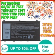 74Wh 6333mAh 357F9 Laptop Battery For Dell Inspiron 15 7000 Gaming 5576 5577 7557 7559 7566 7567 775