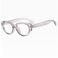 PL-WW012 Kacamata Cat Eye Wanita Pria Anti UV Frame Bingkai Titik Dua New Fashion Trendy