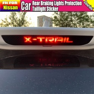 Car Rear Braking Lights Protection Sticker Auto Carbon Fiber Taillight Trim Fit For Nissan X-trail Xtrail T32 2014-2020 Auto Accessories Back Brake Lamps Decoration Sticker