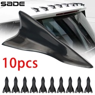 10Pcs Rear Roof Shark Fins Spoiler Wing Kit Universal Car Roof Spoiler Bumper Spoiler Shark Fin Diff