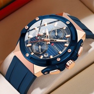 CURREN/Karien New Style Multifunctional Tape Waterproof Watch Six-Hand Calendar Couple Watch Men's W