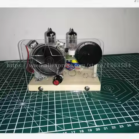 220V Electronic Vacuum Tube Super Regenerative FM Tube Radio Receiver Kits 6J1+6J1DIY Entry-level pr