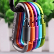 3 inch Aluminum D-Ring Shape Locking Carabiners, Snap Hook Sport Accessories for Outdoor Camping Hik