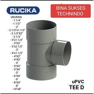 1.1/4" INCH REDUCER TEE D (D - DT ) THIN RUCIKA uPVC R TEE PIPE CONNECTION 35MM