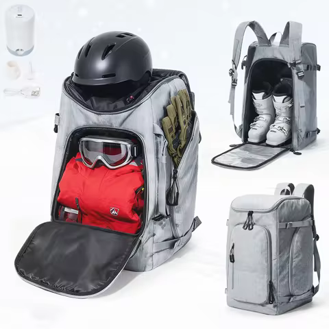 Vacuum Backpack –50L Ski Boot Travel Backpack, Waterproof, Snowboard Boot Backpack for Travel, Store