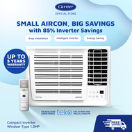 Carrier Compact Inverter Window Type Aircon 1.0hp WCARH009EEVC2