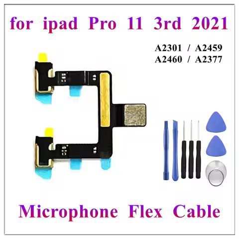 1Pcs Microphone MIC Speaker Flex Cable Ribbon For Ipad Pro 11 Inch 2021 3rd Gen A2301 A2459 A2460 A2