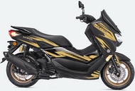 Striping Cutting Sticker Stiker New  Nmax 2020 2021 2022 2023 Hitam Gold 080