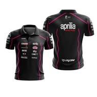 GAMEPLANE - Adult Men's T-Shirt WangkiPOLO Moto GP Jersey APRILIA RACING TEAM 2025 Custom Full Print