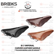 Brooks LEATHER SADDLE B17 IMPERIAL - IN BLACK/BROWN/HONEY COLOR