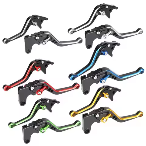 Color Block Short Motorcycle 7/8" Adjustable Brake Clutch Levers For KTM 1290 Super Duke R/GT, 690 D