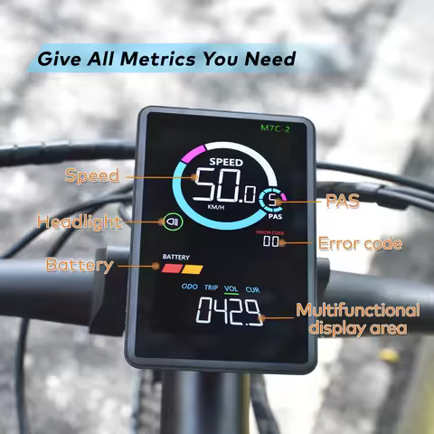 Scooter Display Cycplus Fatbike Scherm Cycling Accessories GPS Bike Computer LCD Screen E Bike LCD D
