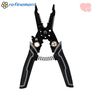 REFINEMENT Crimping Tool, Black 9-in-1 Wire Stripper, Universal High Carbon Steel Cable Tools Electricians