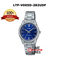 CASIO ของแท้ 100% นาฬิกาผู้หญิง สายแสตนเลสแท้ LTP-V005D LTP-V00SG LTP-V005G พร้อมกล่องและใบประกัน 1