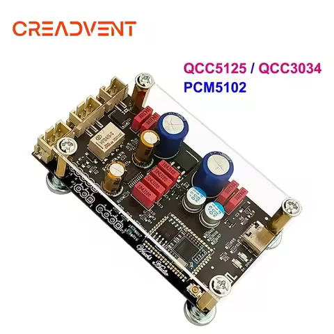 Bluetooth 5.1 Receiver QCC5125 QCC3034 LDAC APTX HD Wireless Adapter USB PCM5102 DAC Audio Decoder B