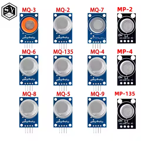 Gas Detection Sensor Module MQ-2 MQ-3 MQ-4 MQ-5 MQ-6 MQ-7 MQ-8 MQ-9 MQ-135 MP-2 MP-4 MP-135 Gas Sens