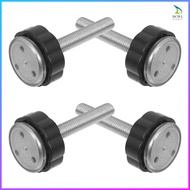 💍 4pcs Rod Acuan Pagar Bayi Aluminium Alloy Hitam Pengganti Pagar Haiwan Peliharaan