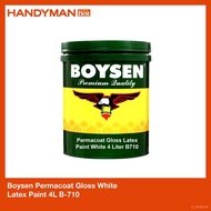 Boysen Permacoat Gloss White Latex Paint 4L B-710 KaYr