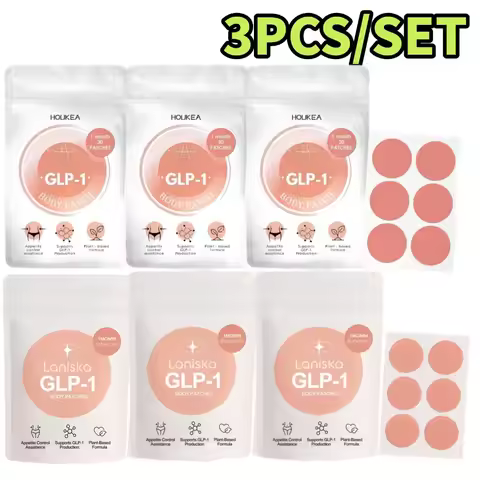 3PCS/SET 30 Patches/PCS Glp-1 Body Patch Plant-Based Supports Control Appetite Production Assistance