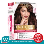 LOREAL Excellence Hair Color Ash Mahogany Brown 4.15