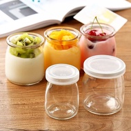 Ready Stock 100ml 200ml Glass Yogurt Container Airtight seal With Lids Glass Yoghurt pudding Yogurt Thermomix TM6