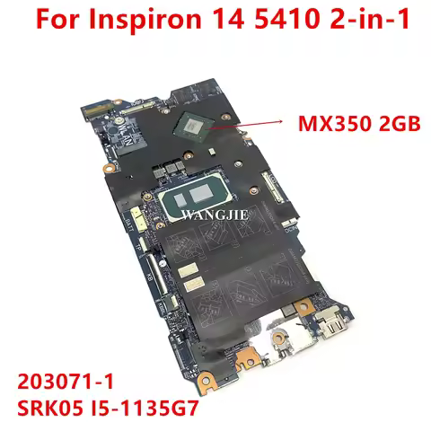 For Dell Inspiron 14 5410 2-in-1 Laptop Motherboard 203071-1 CN-0V90F8 0V90F8 SRK05 I5-1135G7 CPU MX