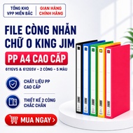 King Jim PP O-ring cuff File, standard A4 size 611GVS & 612GSV, 2 cuffs, 5 colors - 1 pc