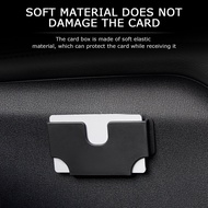 Car Mounted Card Holder / Can Slot 4pcs Card / Acrylic Card Holder / Petrol Card Holder / Name Card 