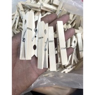 (Lot of 100) Tree clips, clothes drying wood 777 VN - Model 6.5cm