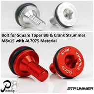 BB box & Crank Square Taper Strummer M8x15 Material AL7075 / Bolt for Square Taper BB & Crank Strumm