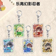lego keychain Lego Phantom Ninja Peripheral Fans Keychain Cartoon Anime Student Schoolbag Backpack A