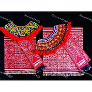 NGEPAN IBAN BUDAK PEREMPUAN Set 3 IN 1👗1-8/7-15 Tahun/kain tating/tango/selampai