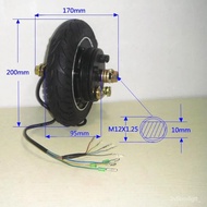 8Inch Wheel Hub Motor Scooter Motor Scooter Motor Assembly Car Motor Accessories24V36v48V350W