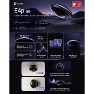 Ezviz E4P 6MP Indoor Wifi Camera - Many Multi-Screen View Modes, 2-Way Talk, 360 Degree Panoramic An