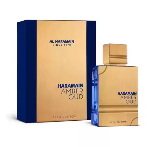 Al Haramain-Amber Ebony Perfume for Men and Women, Blue Version, 2 oz Light Essence Spray