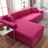 {QW Sofa Cover} Plain Corner Sofa Covers for Living Room Elastic Spandex Couch Cover Stretch Slipco