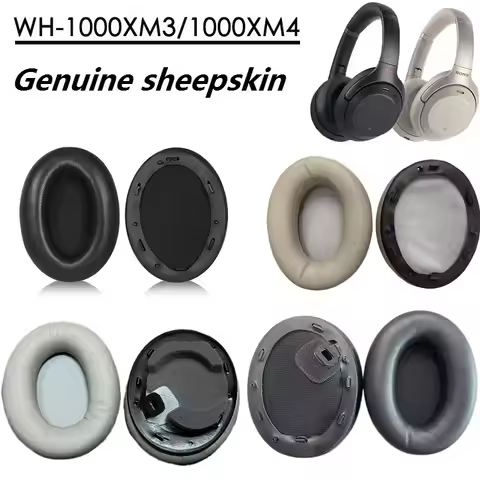 Genuine sheepskin Ear Pads for Sony WH-1000XM3 WH-1000XM4 headphones replacement wh 1000xm3 xm4 Ear 