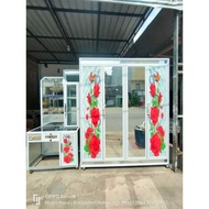 Glass sticker set size and motif request customer
